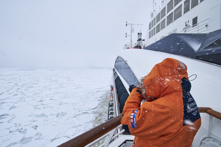Deep Polar Exploration on Le Commandant Charcot