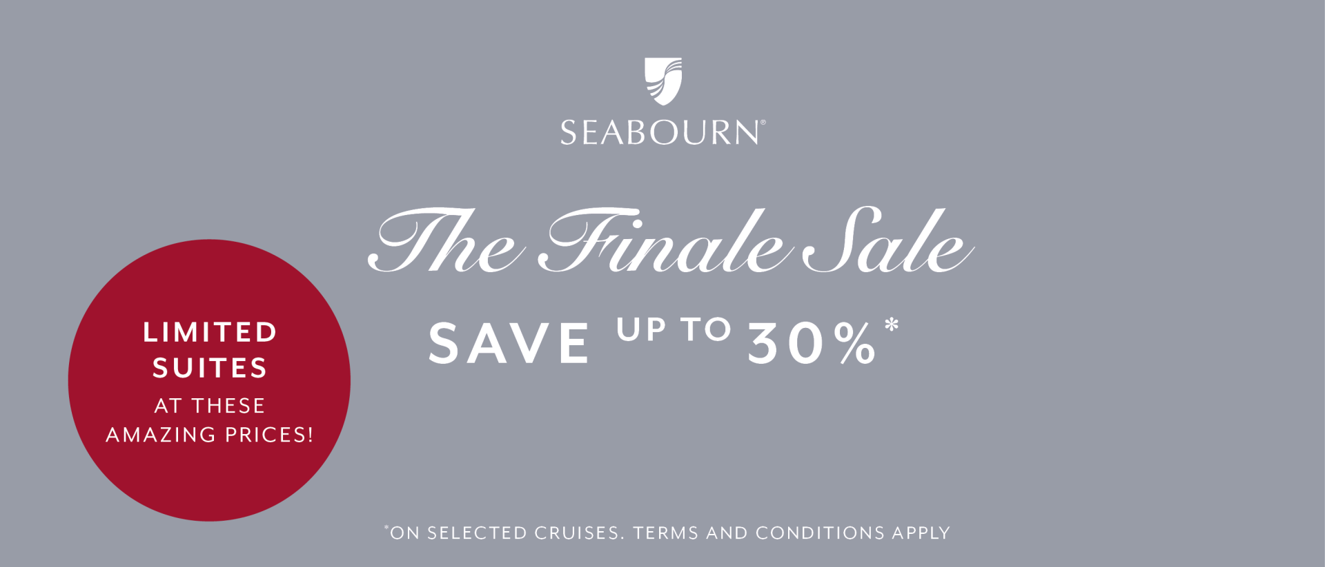 Seabourn The Finale Sale promotion