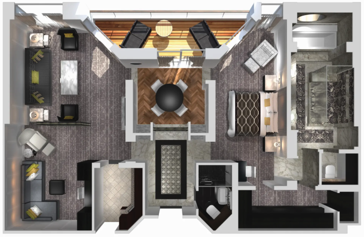 Crystal Penthouse Suite floor Plan