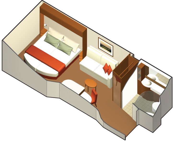 Inside Stateroom floor Plan