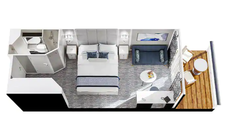 Veranda Stateroom floor Plan