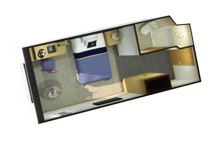 Britannia Single Oceanview floor Plan