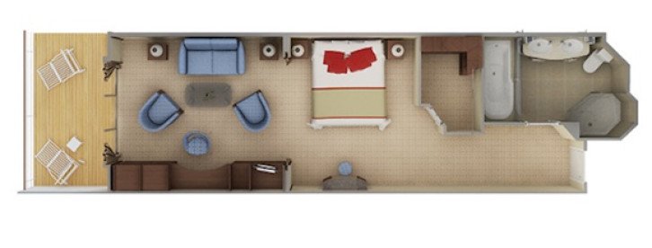 Superior Veranda Suite floor Plan