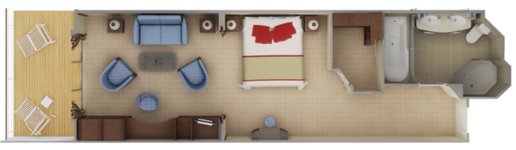 Deluxe Veranda Suite floor Plan