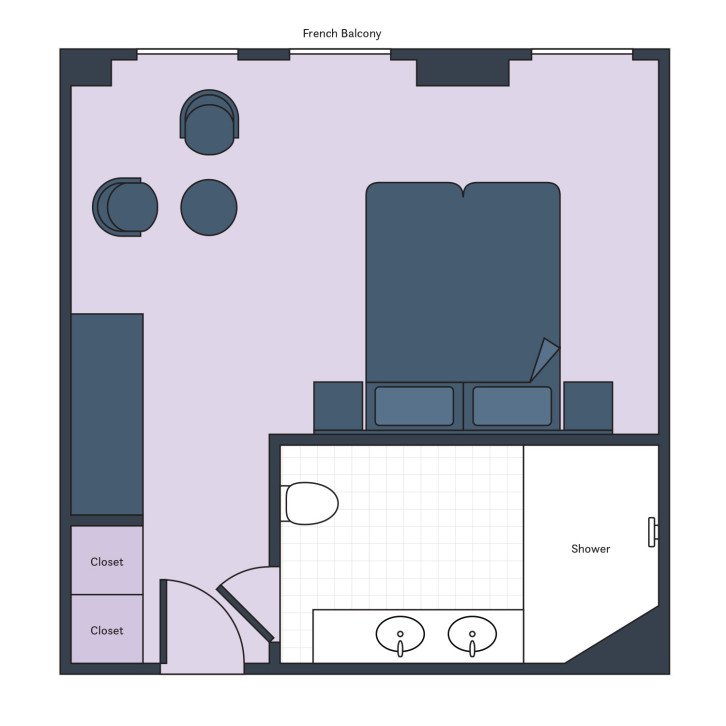 Suites floor plan on River Queen