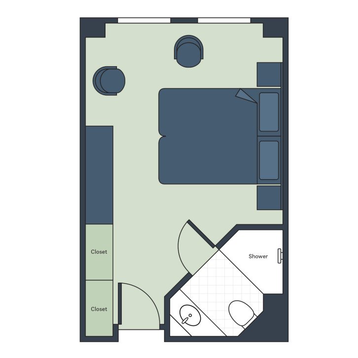 Deluxe  floor plan on River Queen