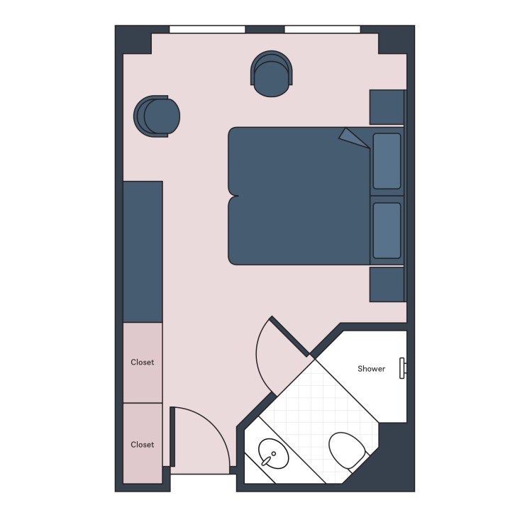 Classic  floor plan on River Queen