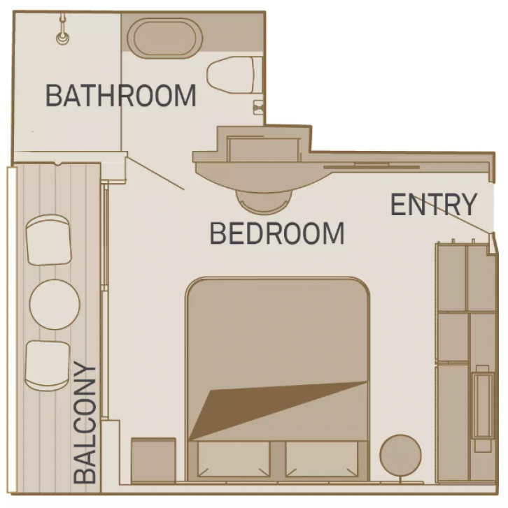 Balcony Suite floor Plan