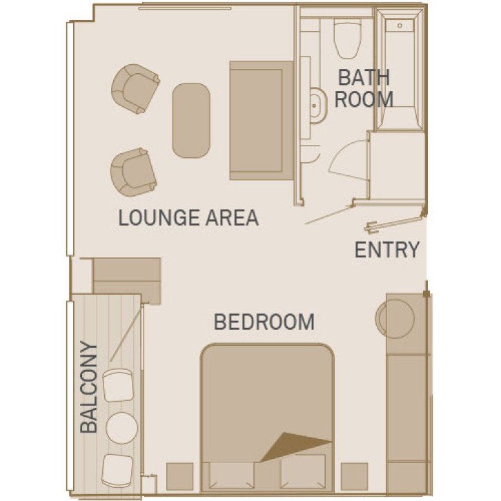 Royal Balcony Suite floor Plan