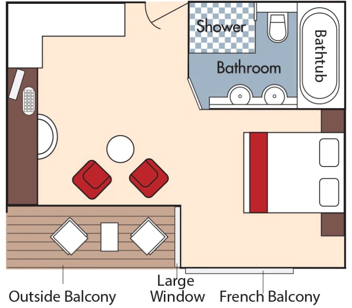 Suite floor plan on AmaVenita