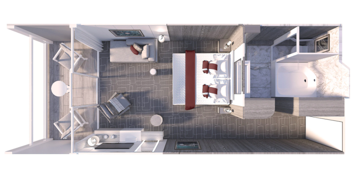 Aqua Sky Suite floor Plan