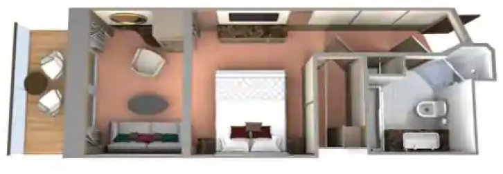 Veranda Spa Suite floor Plan