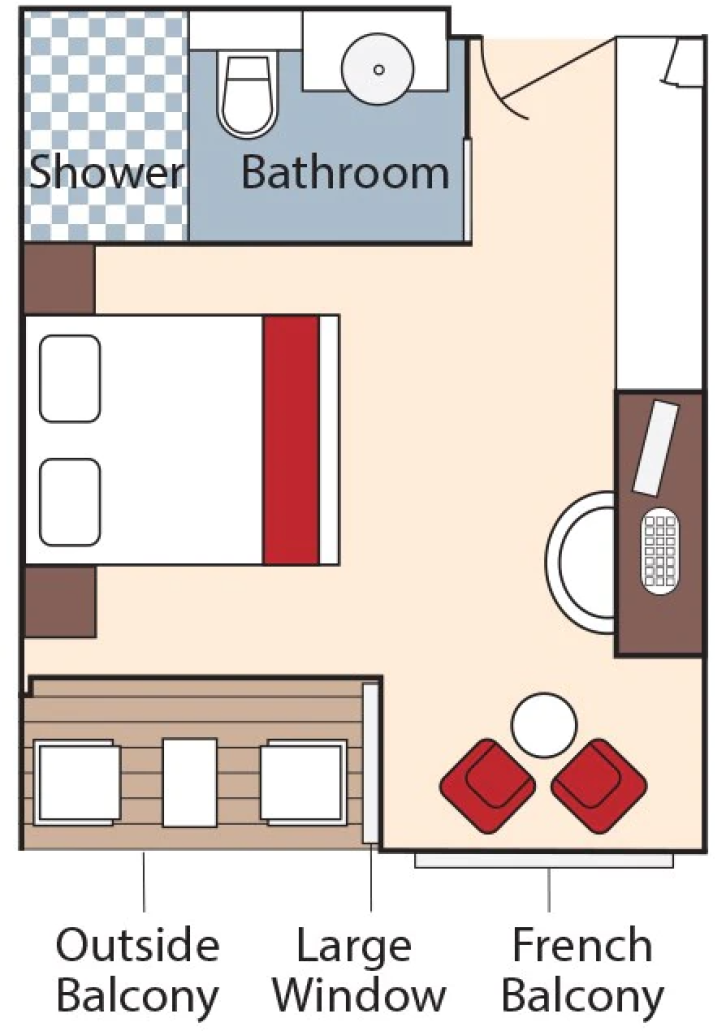 Cat BB Stateroom floor Plan