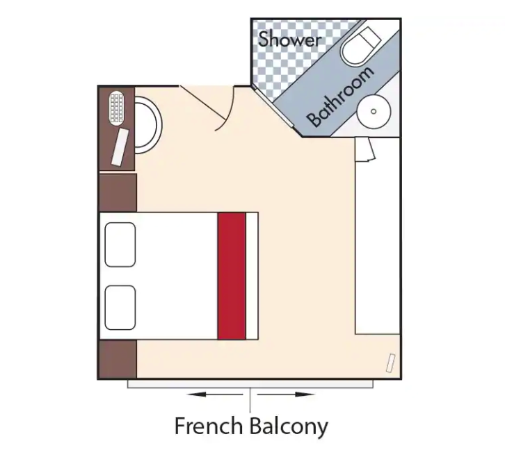 Cat CB Staterooms floor Plan