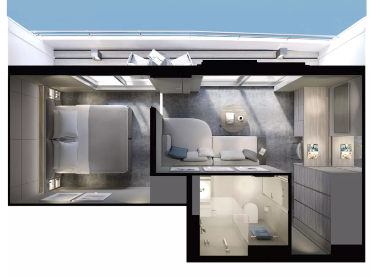 Deluxe Balcony Suite floor Plan