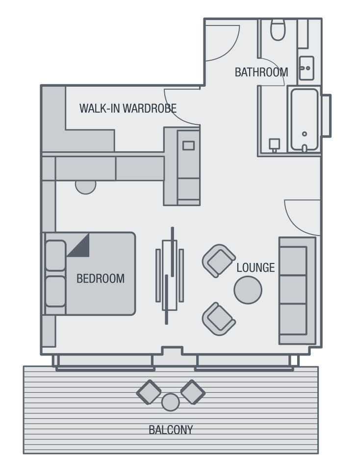 Premium Suite floor plan on SH Minerva