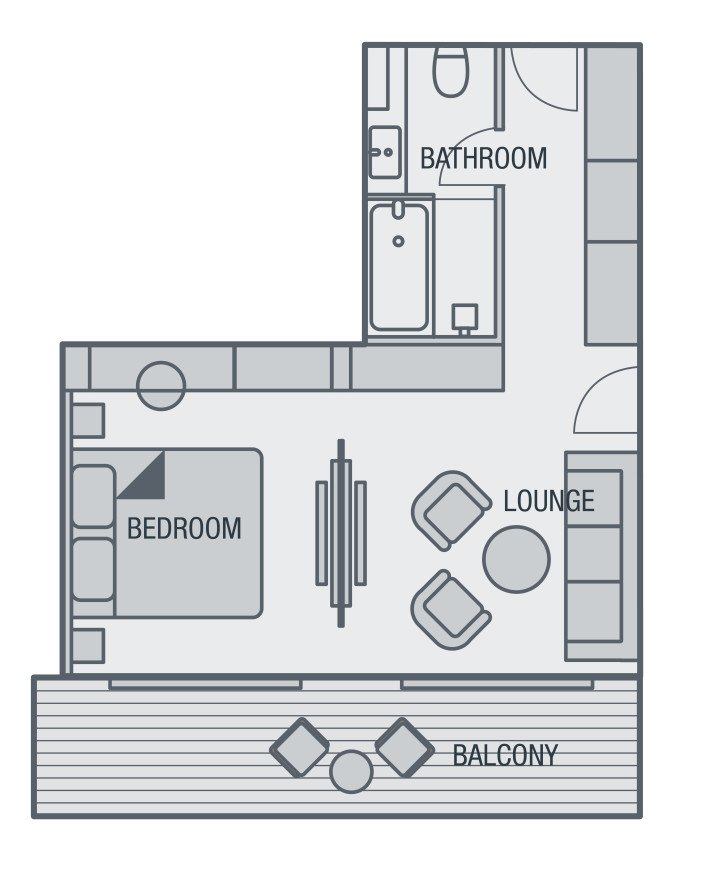 Suite floor plan on SH Vega