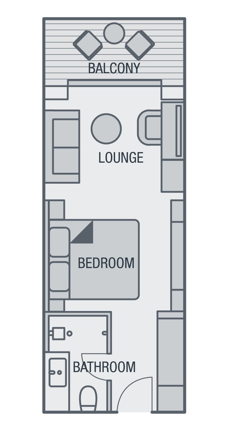 Balcony floor plan on SH Vega