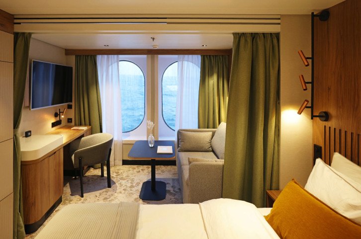 Oceanview cabin on SH Vega