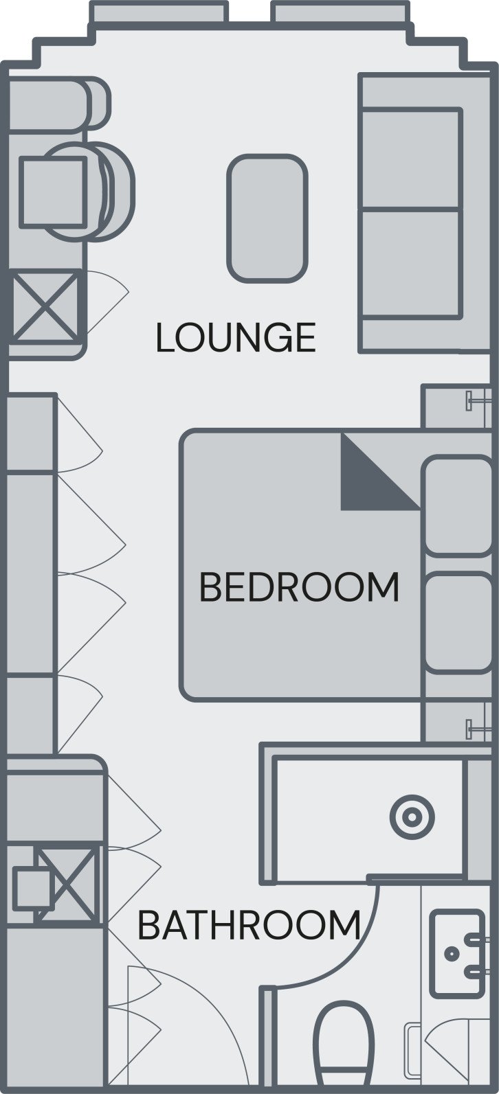 Oceanview floor plan on SH Diana