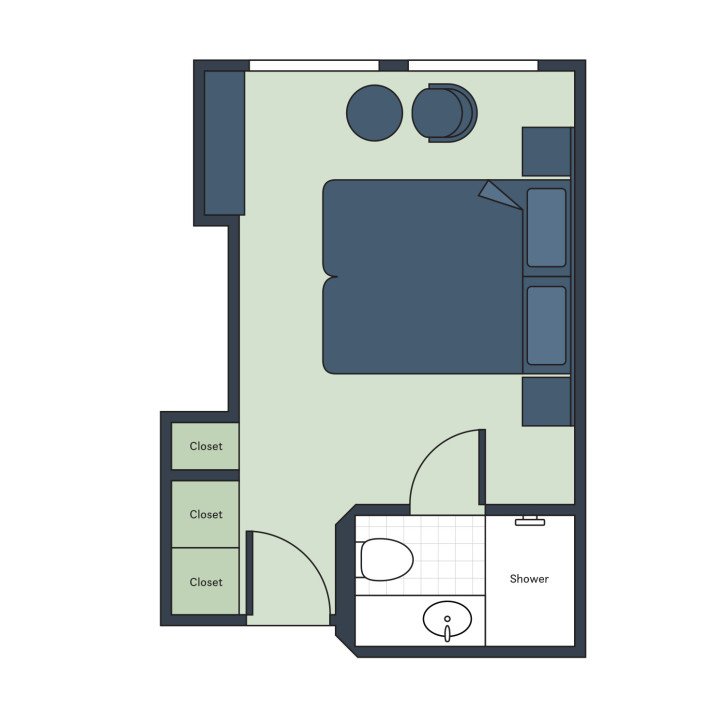 Deluxe Stateroom floor Plan