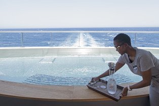 Senses Spa Pool Deck on Scenic Eclipse