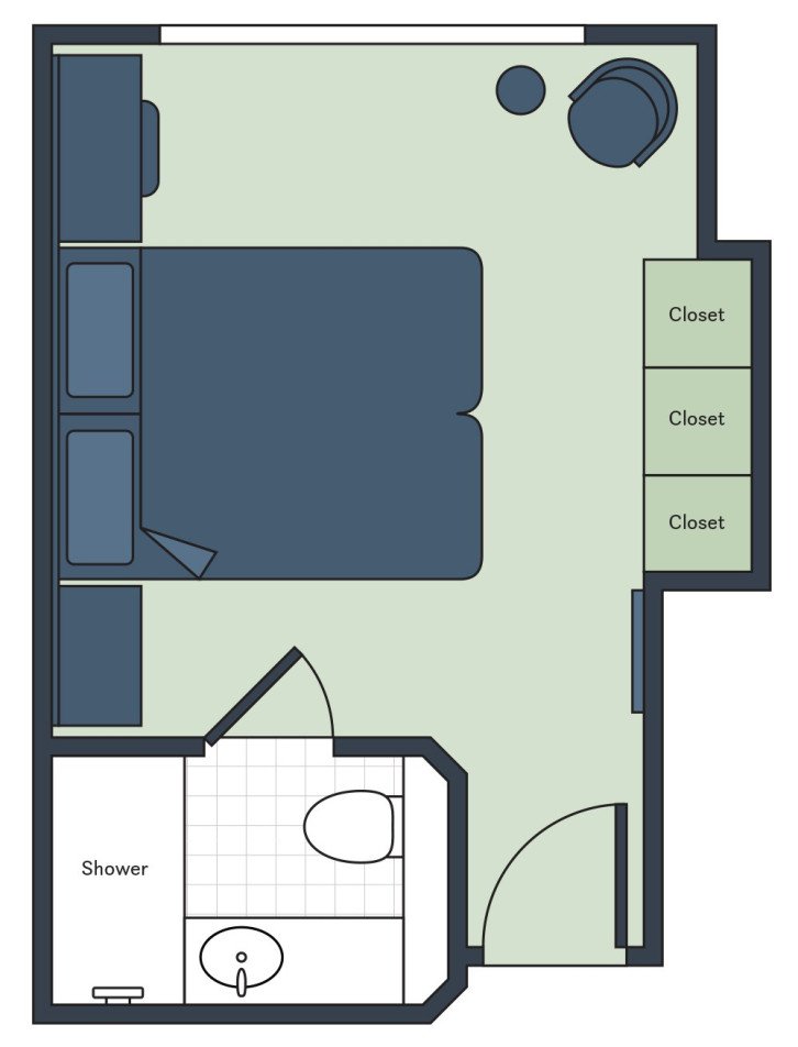 Deluxe Stateroom floor Plan