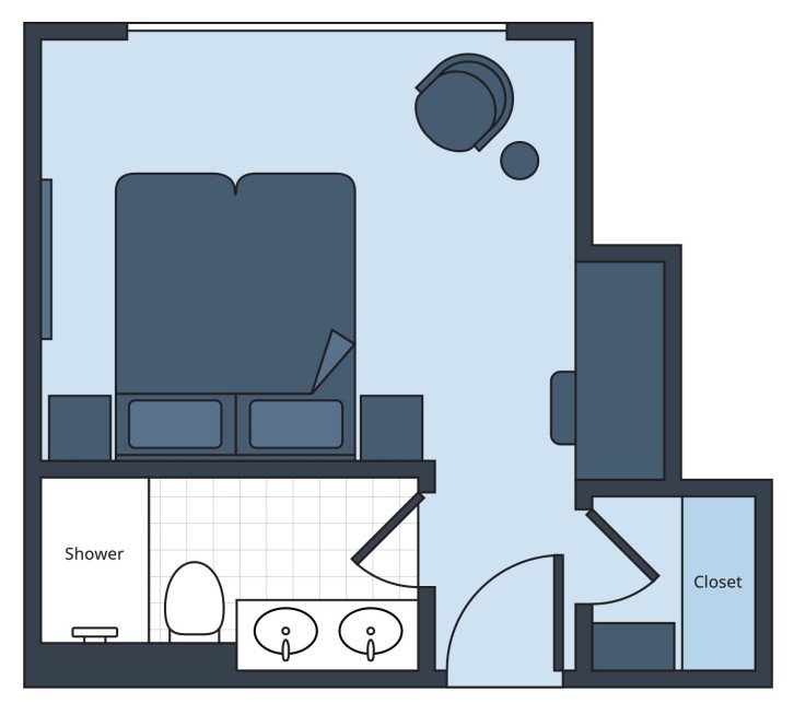 Signature French Balcony (202) floor Plan