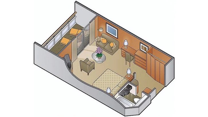 Sunset Suite floor Plan
