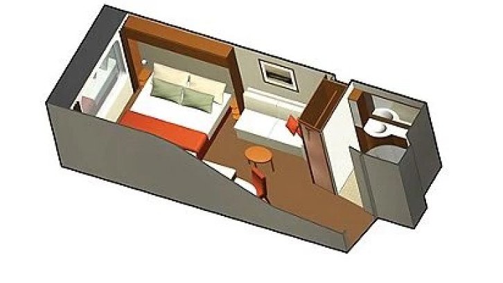 Ocean View Stateroom Guarantee floor Plan