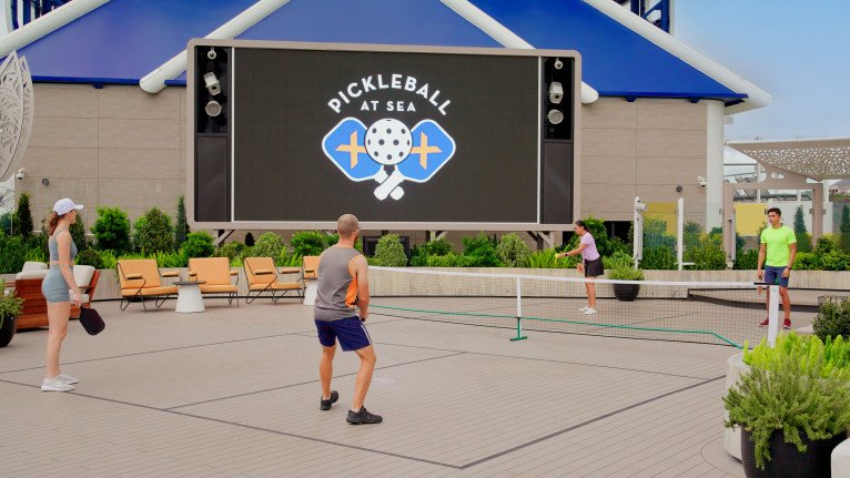 Pickleball on Celebrity Equinox