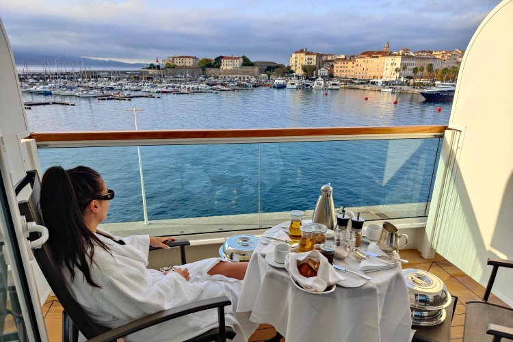 Balcony Breakfast, Seabourn Ovation