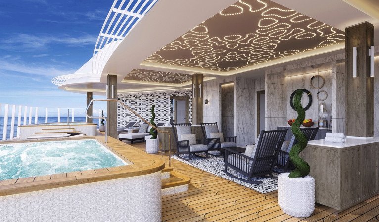 Heated Jacuzzis on Seven Seas Grandeur