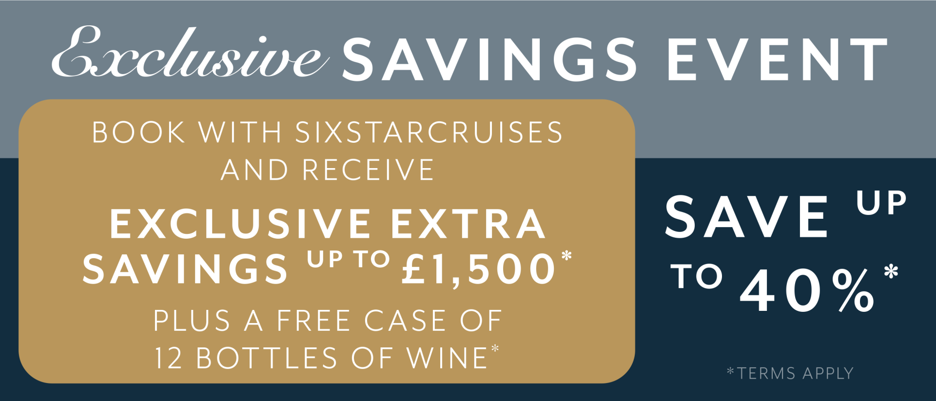 Exclusive Savings Event mobile