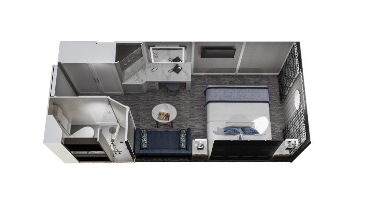 Oceanview Stateroom floor Plan