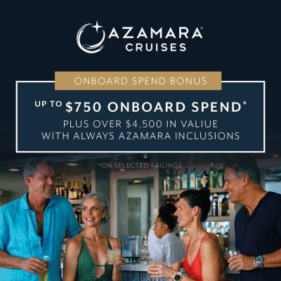 Azamara up to $750 OBC box