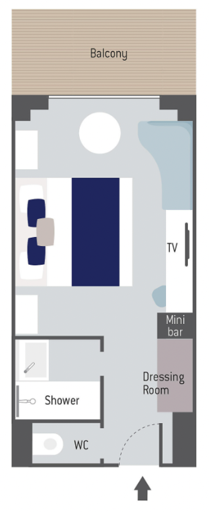 Upper Decks Balcony Stateroom floor Plan