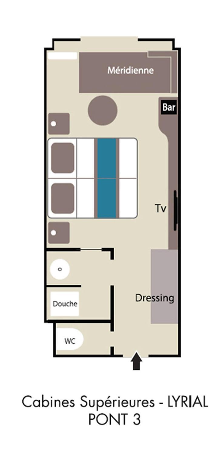 Window or Porthole Stateroom floor Plan