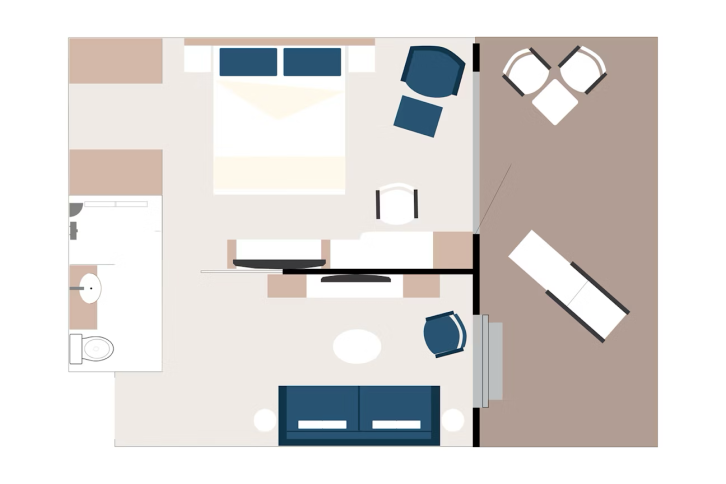 Junior Suite floor Plan