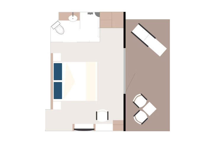 Balcony Stateroom Superior floor Plan