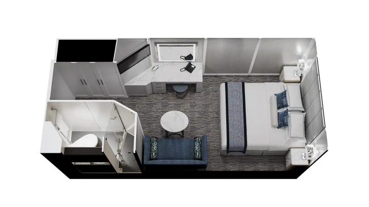 Inside Stateroom floor Plan