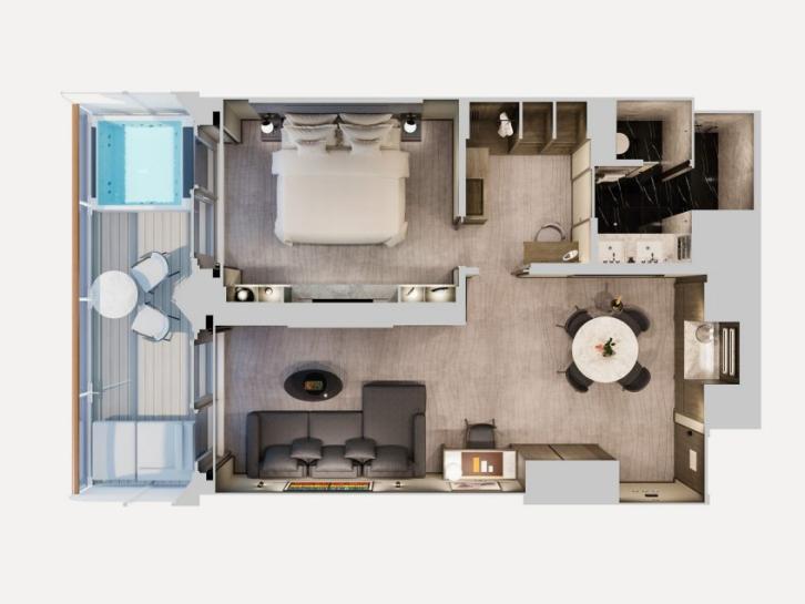 Cove Residence with Whirlpool floor Plan