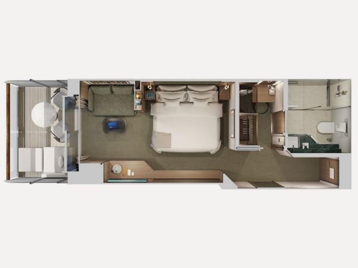 Ocean Grand Terrace Suite floor Plan
