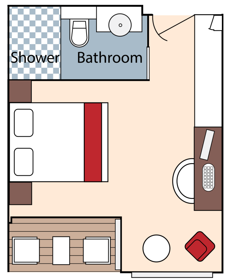 Category BB Staterooms floor Plan