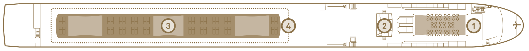 Sun Deck plan on Scenic Crystal