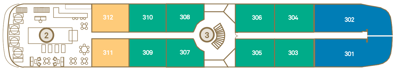 Diamond Deck plan on Scenic Spirit
