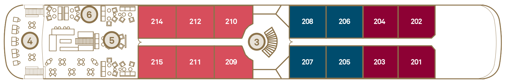 Sapphire Deck plan on Scenic Spirit