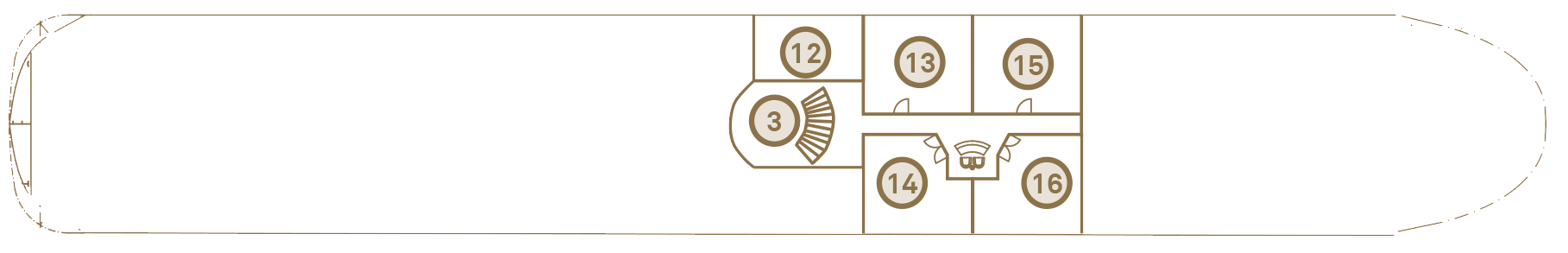 Gem Deck plan on Scenic Spirit