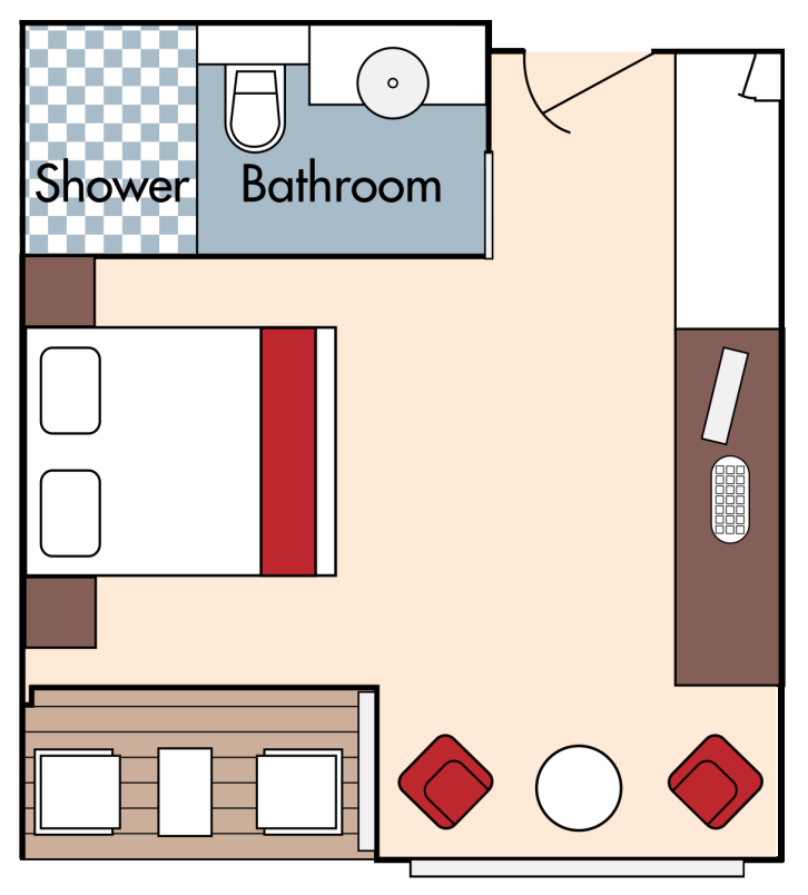 Category AA Staterooms floor Plan