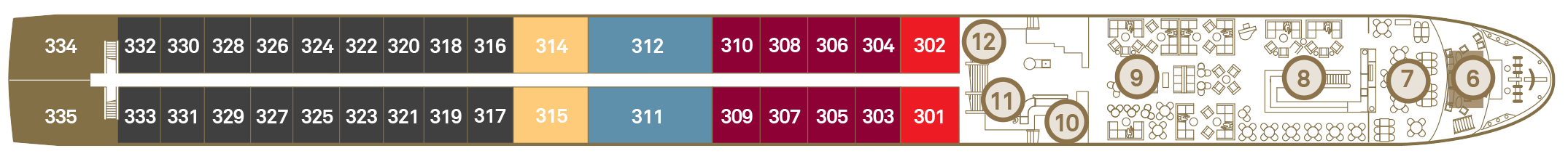 Diamond Deck plan on Scenic Sapphire